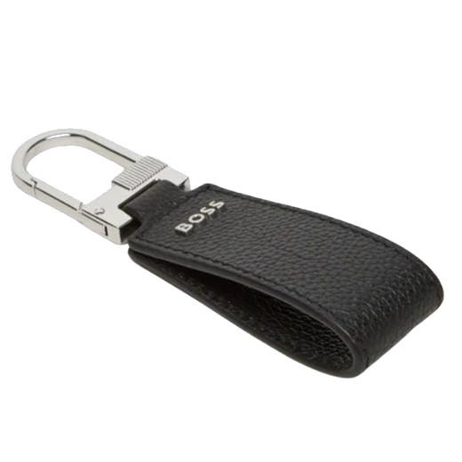 GBBM Black Grained Leather 4CC Wallet and Keyring Set