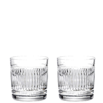 royal scot crystal art deco 2 whisky tumblers