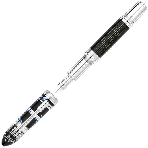 This Montblanc Limited Edition 1901 Walt Disney Great Characters Fountain Pen features Mickey Mouse engraving on the nib.
