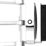 montblanc casual line reversible horseshoe buckle belt close
