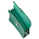 wolf 1834 forest green mimi mini bag with wristlet inside