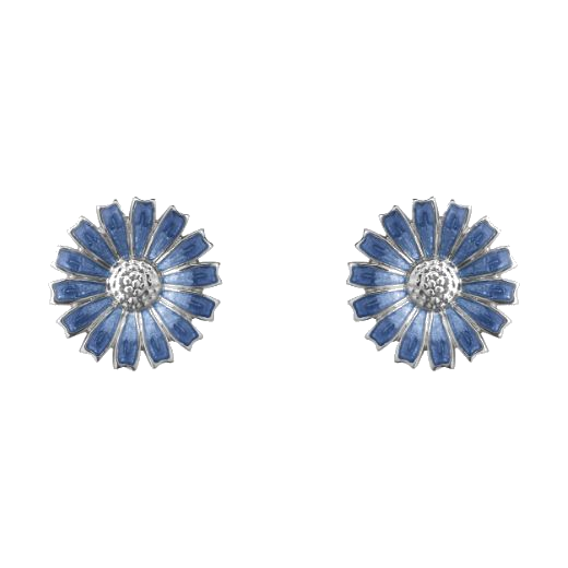 Georg Jensen's Sterling Silver Blue Daisy Stud Earrings are great for everyday and can be paired with a necklace or bracelet from the Daisy range or worn on their own.