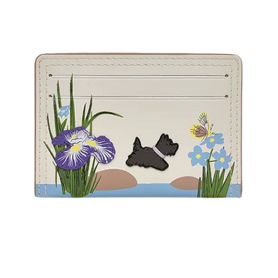 rhs small floral chalk leather cardholder 1