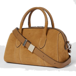 paul smith small tan suede boston bag1