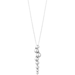 georg jensen moonlight grapes oxidised sterling silver large drop necklace