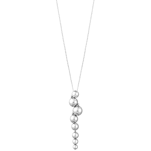 georg jensen moonlight grapes oxidised sterling silver large drop necklace
