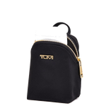 tumi voyageur charm black pouch open