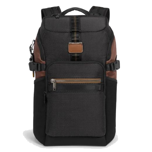 TUMI's Alpha Bravo Black Onyx Reserve Backpack has multiple compartments with zip fastenings so easy access.