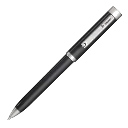 This Zero Palladium-Plated & Black Resin Ballpoint Pen by Montergrappa comes in a branded gift box.