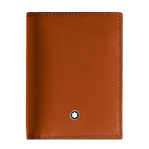This Montblanc Meisterstück 4CC Rust Leather Card Holder has a bifold closure and can store your card safely in one place.