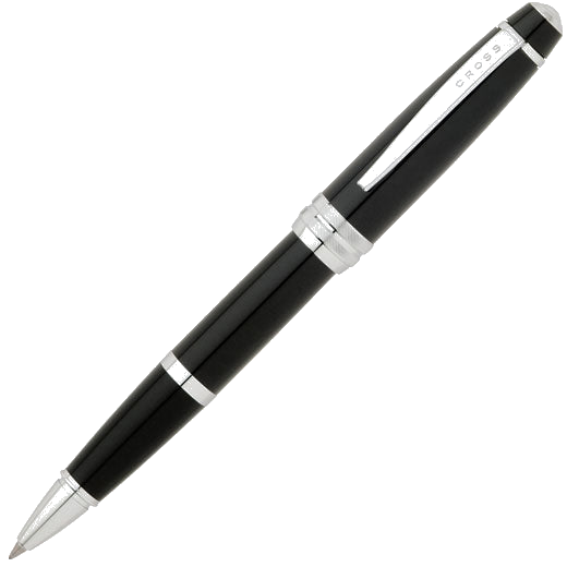 Cross bailey black lacquer rollerball pen.