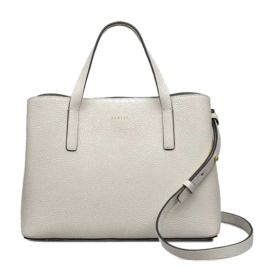 This Radley handbag is part of their Dukes Place collection and is made from a textured leather in Chalk.