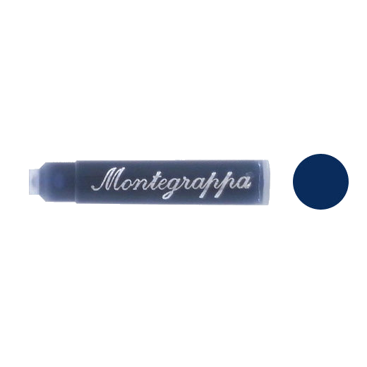 Montegrappa pack of 8 - Blue Ink Cartridges.
