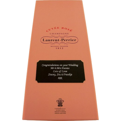 laurent perrier champagne box wedding celebration plaque engraving victoria outline font 36d6123ffe07fc9ced46e0cc18ea9893