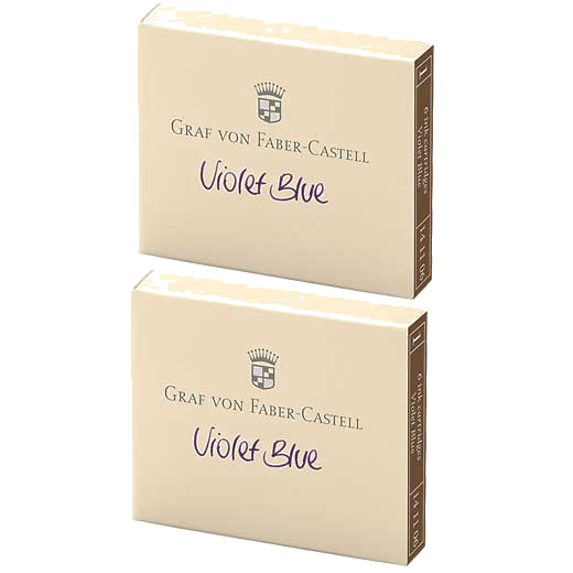 These are the Graf von Faber-Castell Heritage Violet Ink Cartridges 2 x Pack of 6.