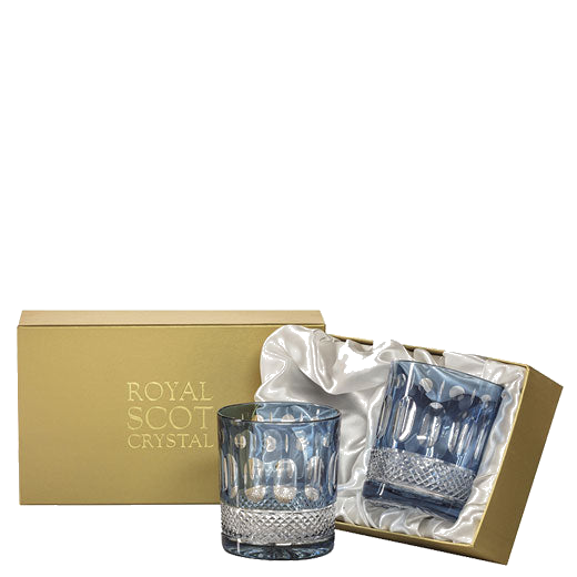 royal scot crystal skye blue belgravia tumblers gift box