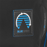 montblanc blue spirit duffel bag tag