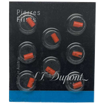 s t dupont pack of 8 red flints