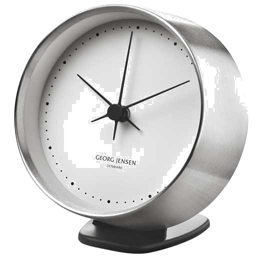 The Georg Jensen HK black clock stand.