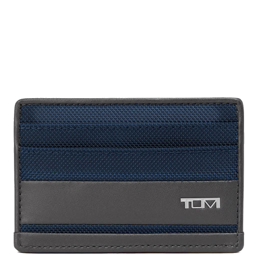 tumi alpha navy slim card holder