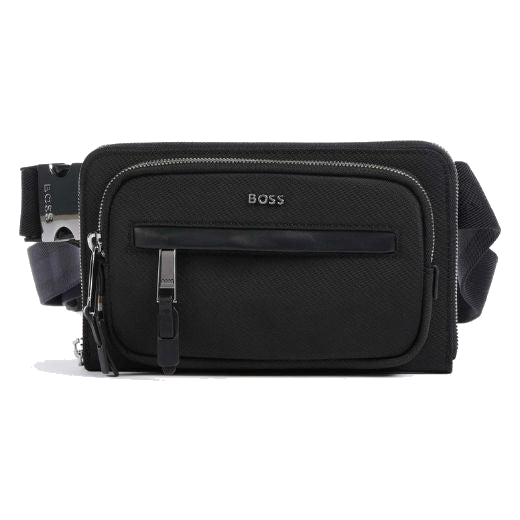 This Highway Recycled Polyester Belt Bag by BOSS is great for weekends and travels as it is small and lightweight.