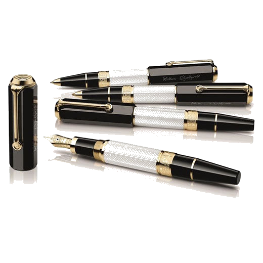 This Montblanc Writers Edition Shakespeare FP, RB & MP Set includes a fountain pen, rollerball, and mechanical pencil.