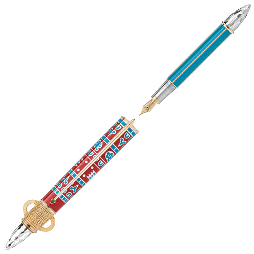 This Montblanc Limited Edition Patron of Art Homage to Moctezuma I 888 Fountain Pen is only limited to 888 pieces.