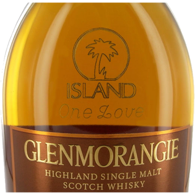 glenmorangie 18 yo whisky island records bottle engraving logo cursive font dfe9ff5a1784a8e19a7a12cefd95387c