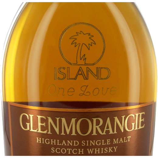 glenmorangie 18 yo whisky island records bottle engraving logo cursive font dfe9ff5a1784a8e19a7a12cefd95387c