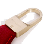 montblanc oval red leather keyring3