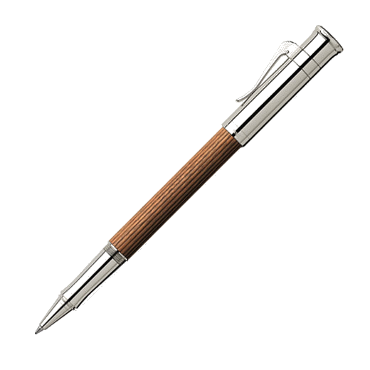 Graf von Faber-Castell Classic Pernambuco Wood/Platinum-plated Rollerball Pen.