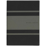 hugo boss khaki lined gear matrix a5 notebook cover 2