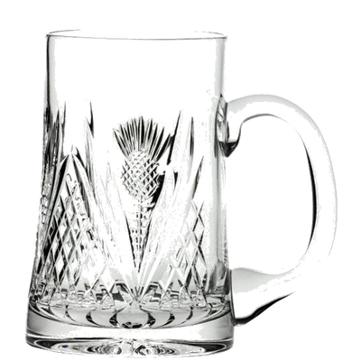 royal scot crystal scottish thistle large tankard