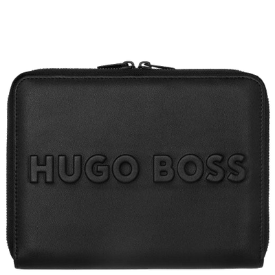 hugo boss a5 label black conference folder