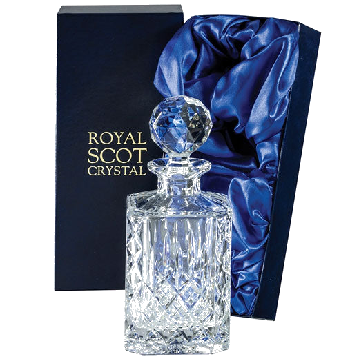 royal scot crystal london square spirit decanter 80cl packaging