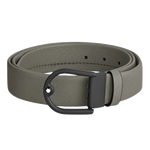 1 medium grey leather belt with pvd horseshoe pin buckle mb199633