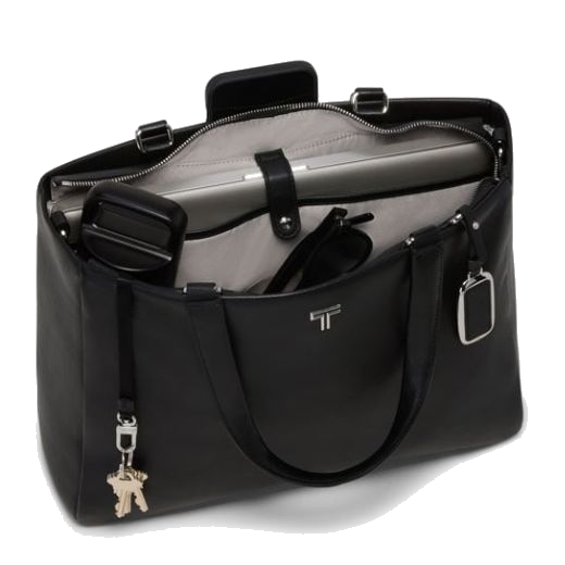 Voyageur Vail Black & Gunmetal Medium Tote Bag – Wheelers