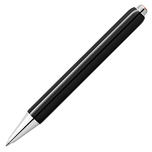 Montblanc's Black Heritage Rouge et Noir 'Baby' Ballpoint Pen can be refilled with Mozart ballpoint pen refills.