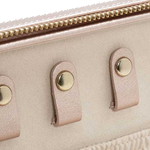wolf rose gold palermo zip jewellery case close