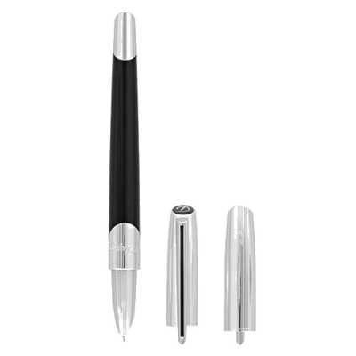black lacquer fountain pen