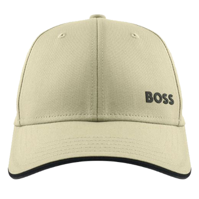 boss bold piping beige cotton cap