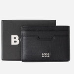 The gift box for the BOSS Lewys Black Faux Leather 4CC Card Holder with Metal Logo.