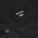 The zipped pocket inside the Oryo Black Holdall with Logo Patch.