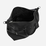Inside the Ray Black Faux Leather Soft Holdall.