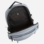 Inside the Stormy Platinum Grey Polyester Backpack with BOSS Logo.