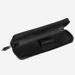 Inside the Extreme 3.0 Black Leather One Pen Pouch with Zip.