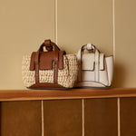 The Radley The Chancery Raffia and Leather Small Bag Charm by Radley.