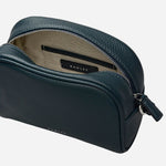 Inside the Radley The Daily Teal Small Zip Top Cross Body Bag.