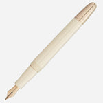 The Meisterstück Doué Classique Ivory Romeo & Juliet Fountain Pen with cap off.