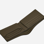 Inside the Extreme 3.0 Khaki Leather 6CC Wallet.